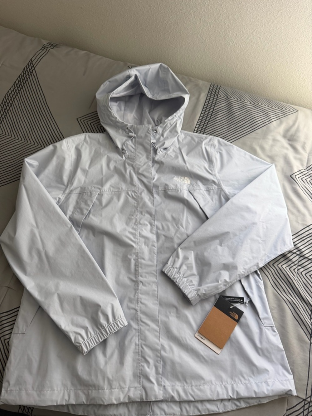 The North Face Antora - Blue Light Gray DryVent Hooded Jacket